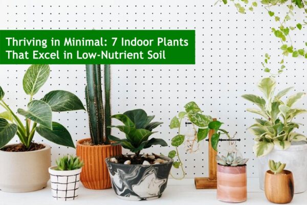 Thriving in Minimal: 7 Indoor Plants That Excel in Low-Nutrient Soil