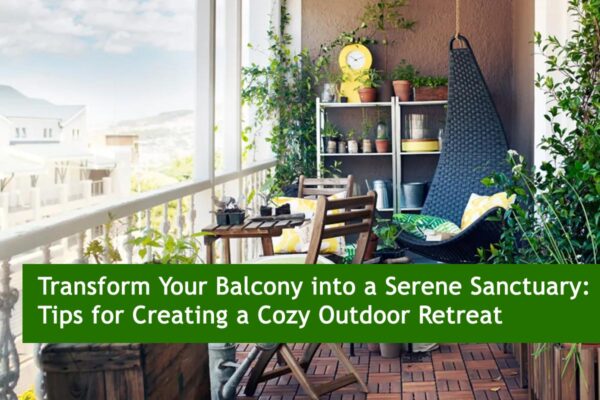Transform Your Balcony into a Serene Sanctuary: Tips for Creating a Cozy Outdoor Retreat